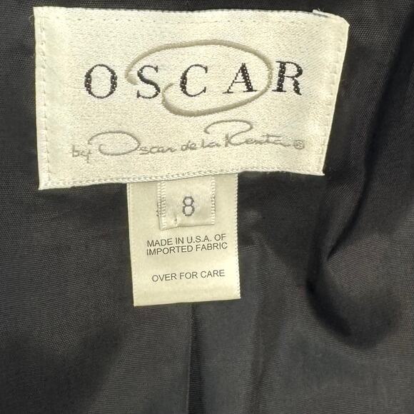 Oscar de La Renta Plush Leopard Zip Hoodie Jacket Cotton Made in USA Size 8 - Picture 9 of 11